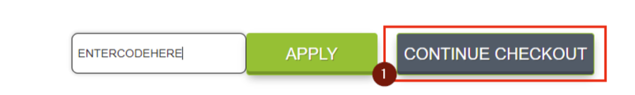 Continue checkout button