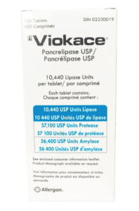 Viokace (Pancrelipase (amylase;lipase;protease))