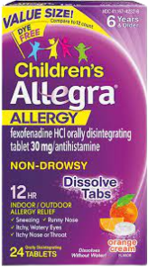 Children’s Allegra (Fexofenadine Hydrochloride)