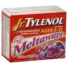 Junior Strength Tylenol Meltaways (Acetaminophen)