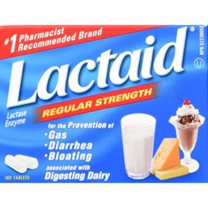 Lactaid Regular Strength Chewable Tablets (Lactase)