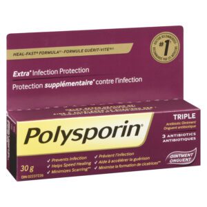 Polysporin Triple Antibiotic Ointment Heal-Fast Formula