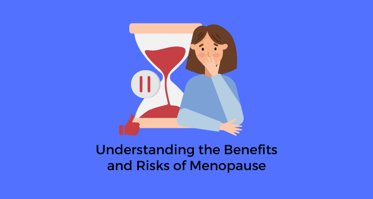 benefits and risk of menopause clipart